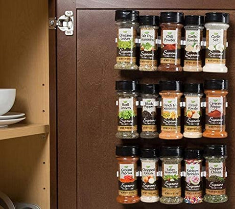 Crazy Chef Spice Clips organize nails and screws in the garage.