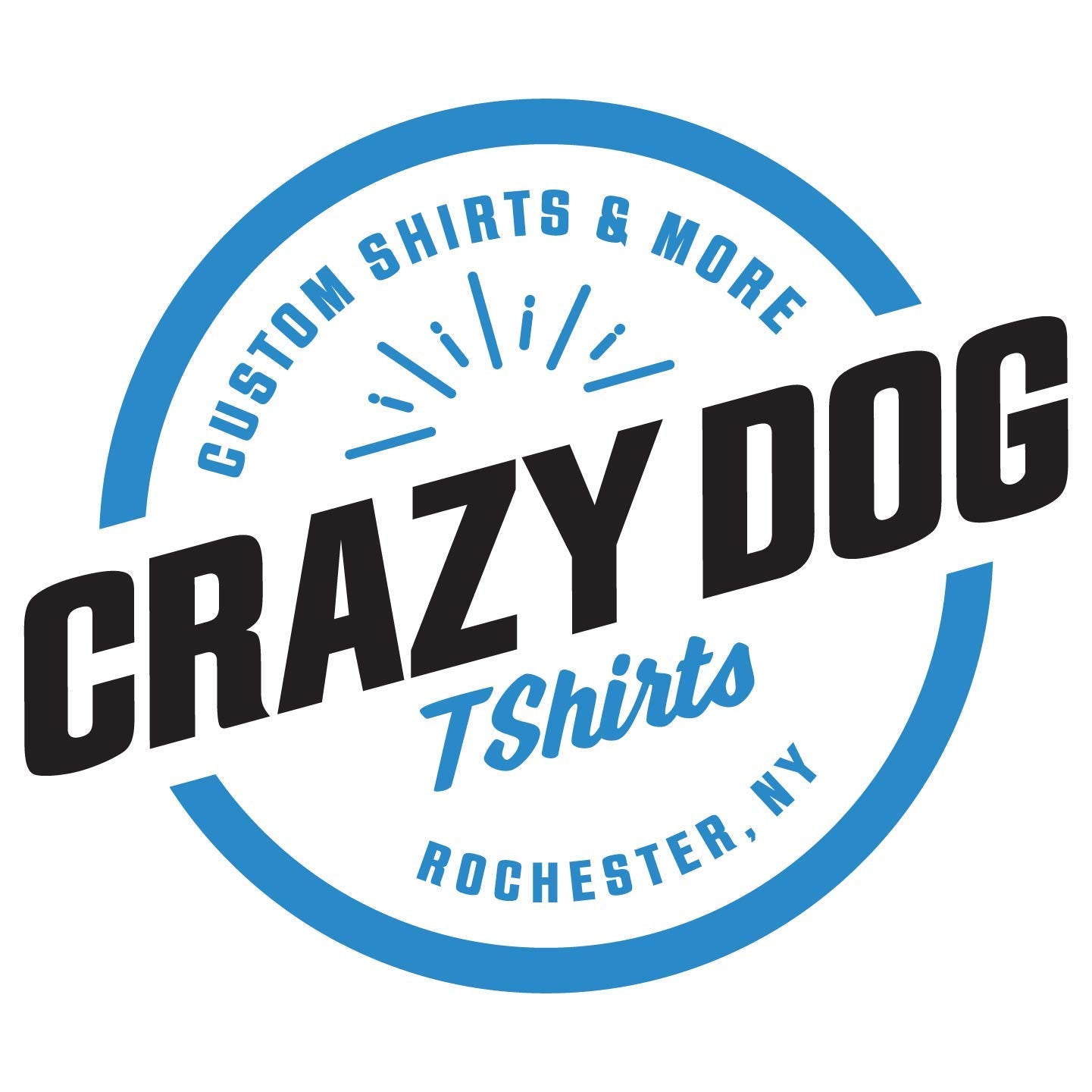 Crazy Dog T-Shirts front pocket view highlights the cat-scratch graphic and durable fabric.
