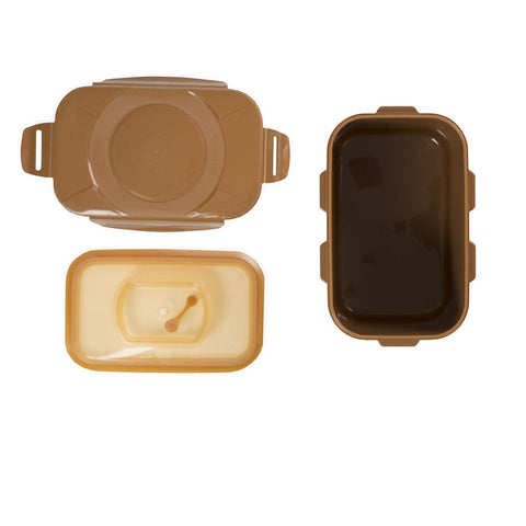 Crazy Korean Cooking CKC sandy-brown body, a stylish fermentation vessel for modern kitchens.