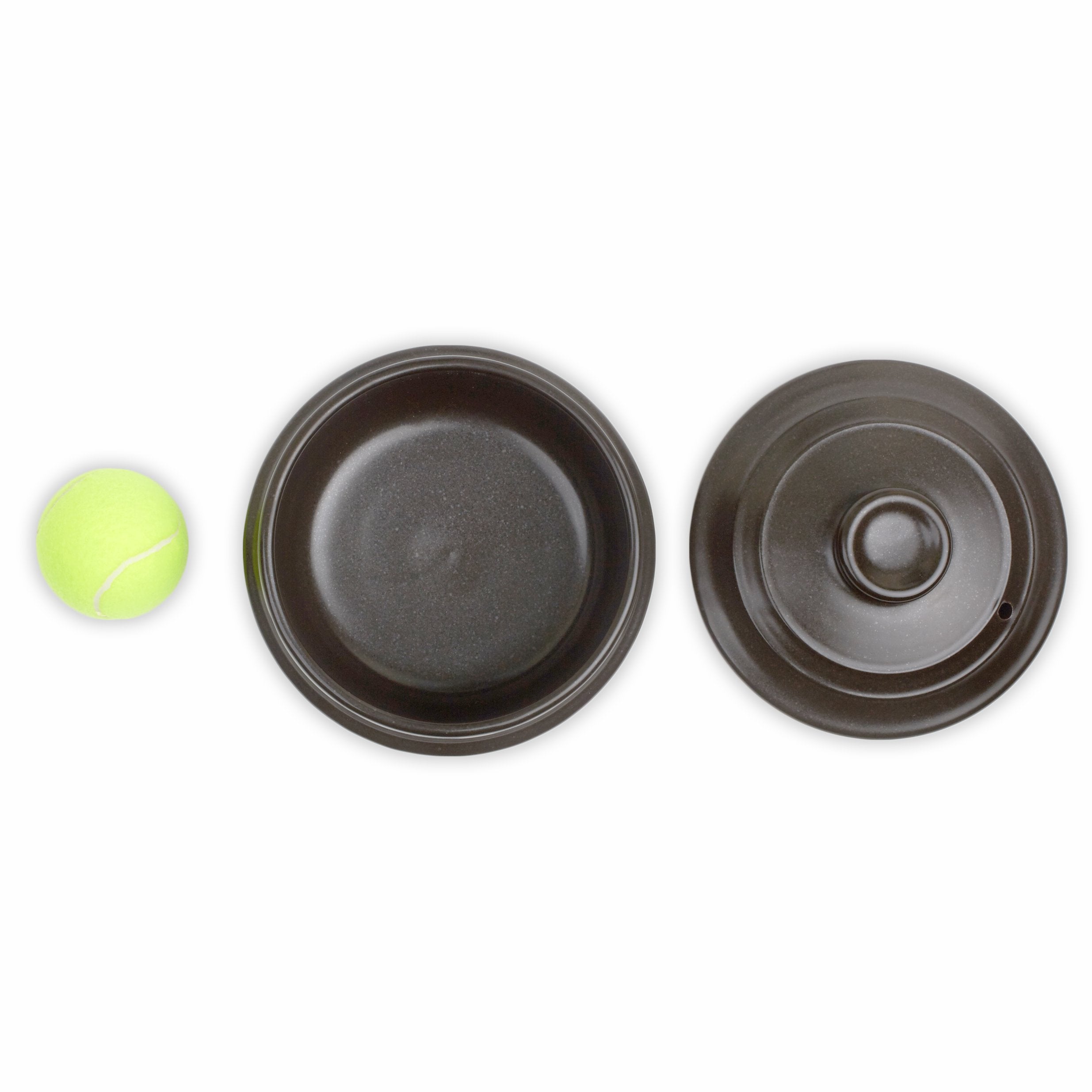 Crazy Korean Cooking Dolsot bowl interior with natural glaze and even heat.