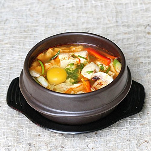 Crazy Korean Cooking stoneware glaze finish adds elegant table presentation.