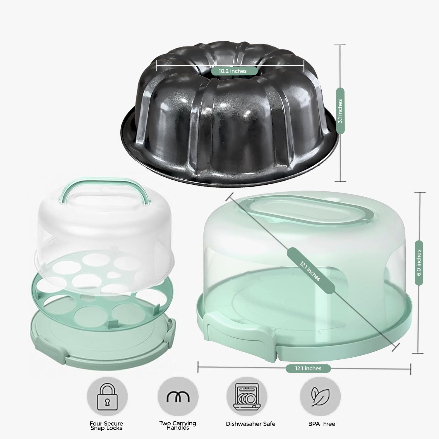 CREACAKE cupcake tray included for versatile baking options