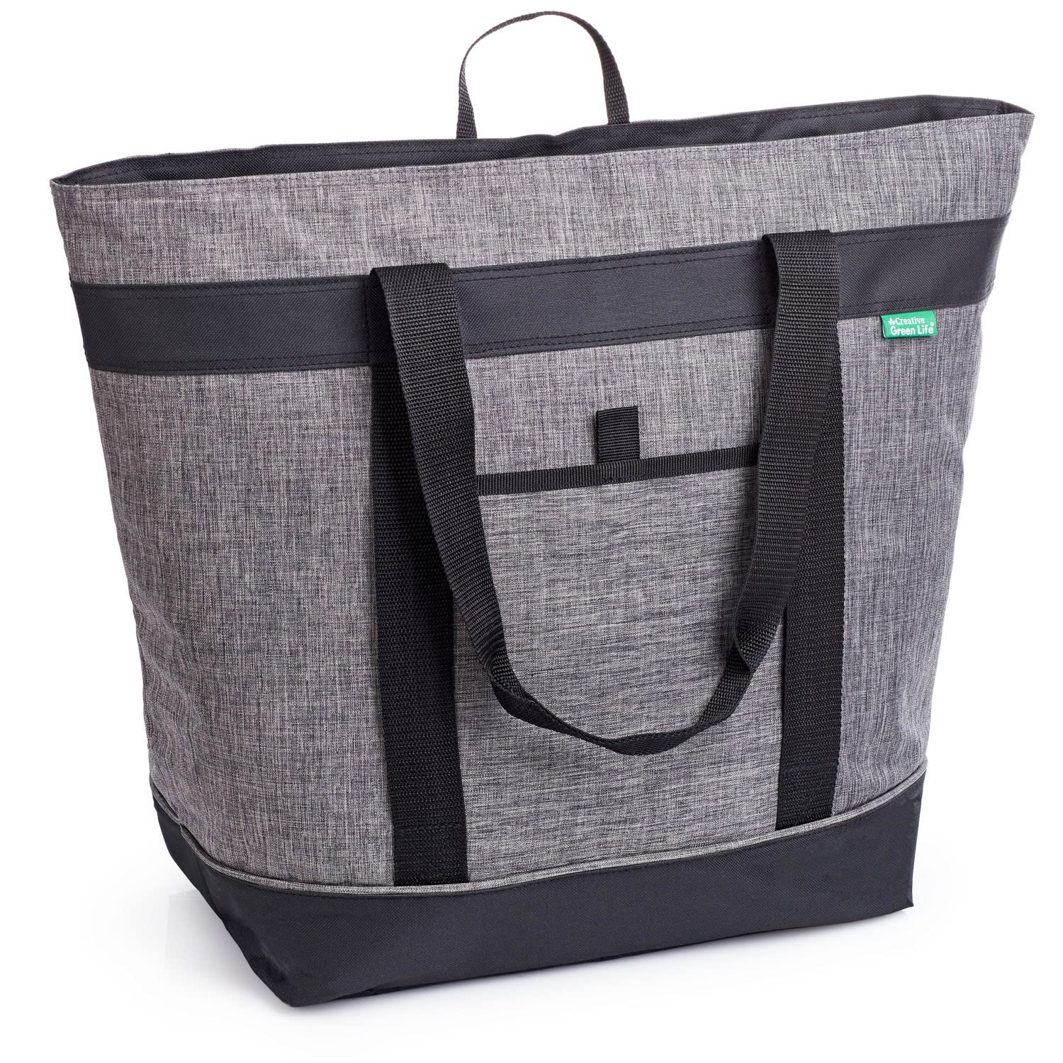 Creative Green Life Jumbo Cooler: top view shows large capacity for groceries.