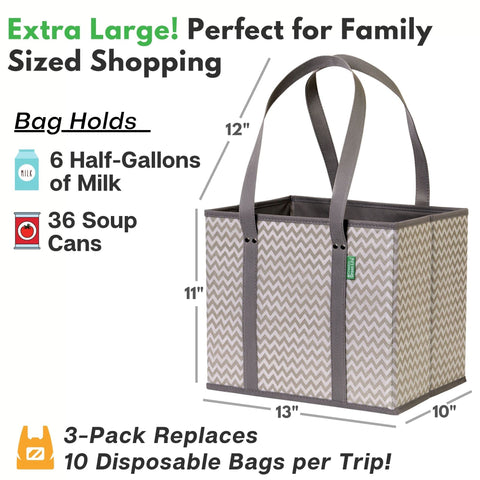 Creative Green Life easy-clean fold-flat tote for compact storage.