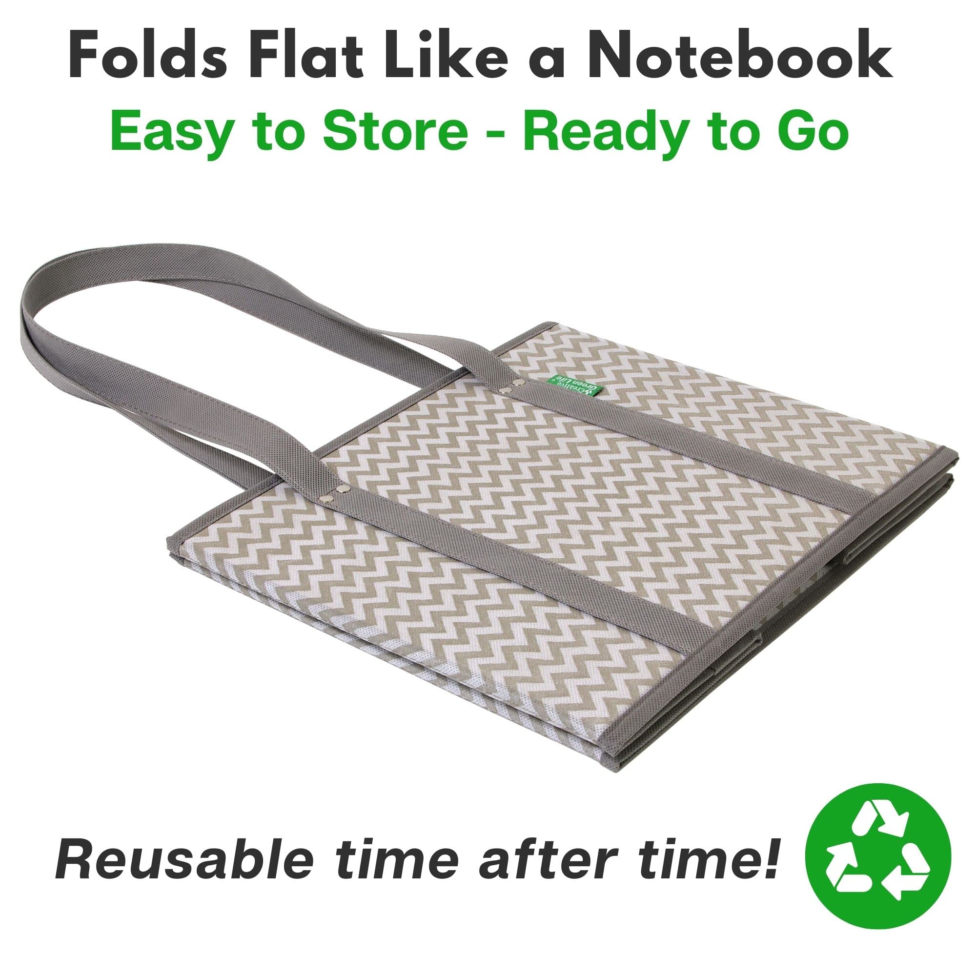Creative Green Life long-handled bag for comfortable shoulder carry.