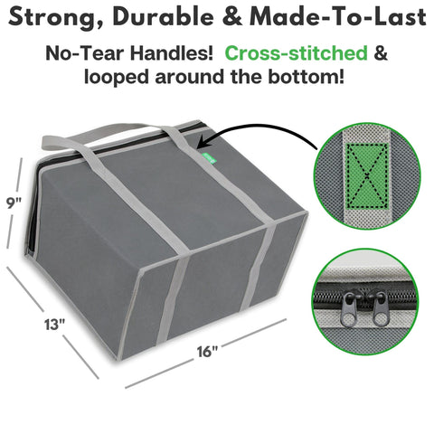 Creative Green Life XL insulated bag interior insulation maintains cold or warm items longer.