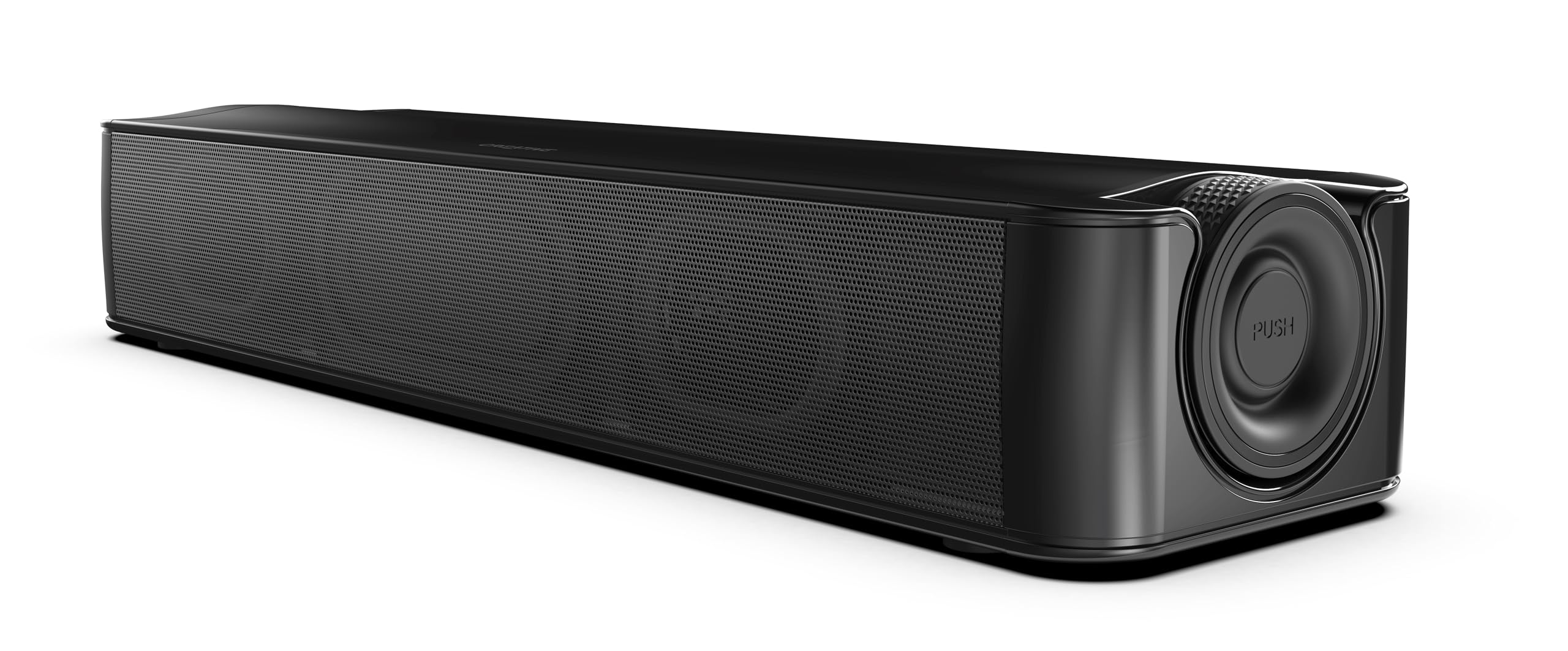 Creative Stage SE 2.0 Bluetooth sound bar under monitor with clutter-free desk audio
