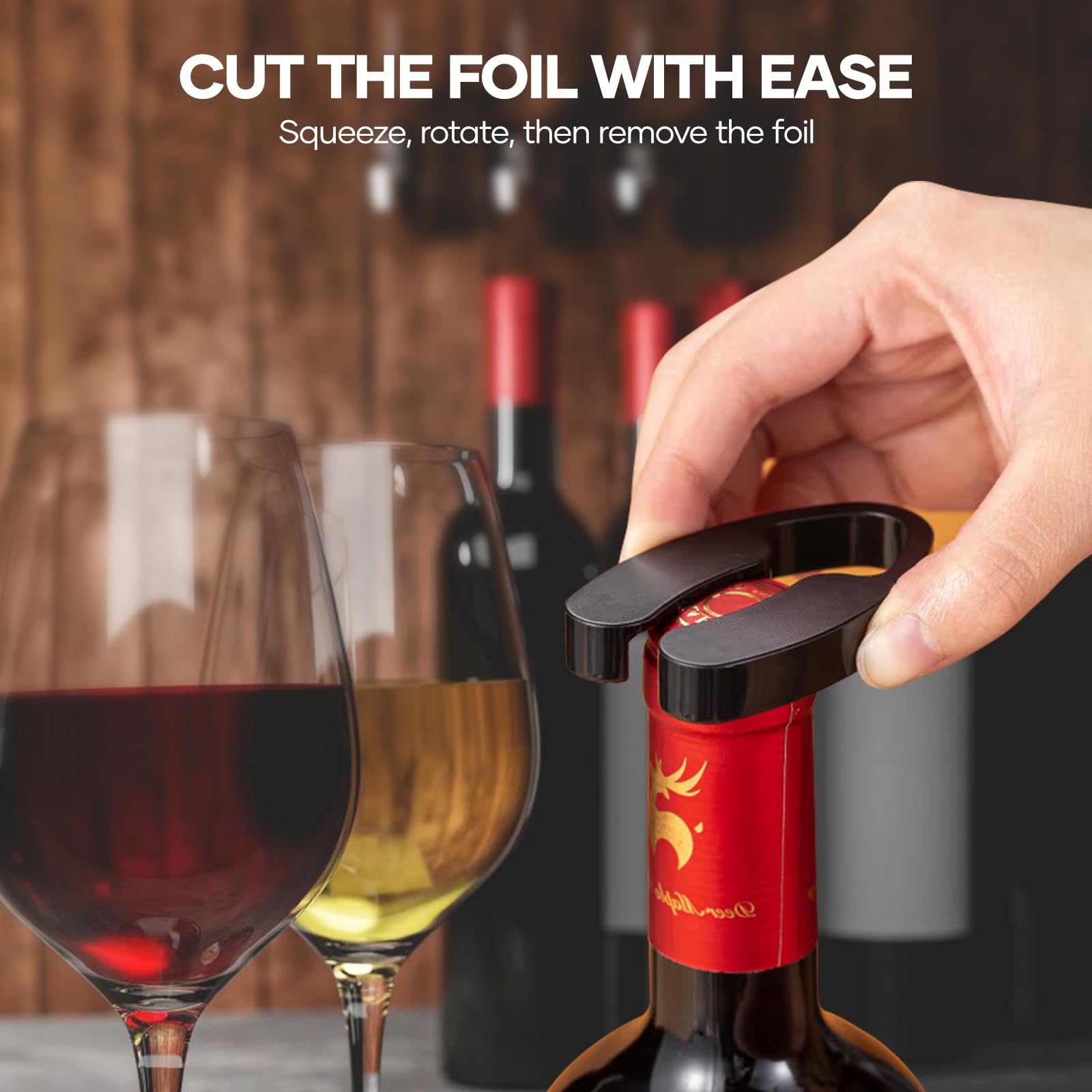 Crenova wine opener stainless-steel-body suggests durable premium design.