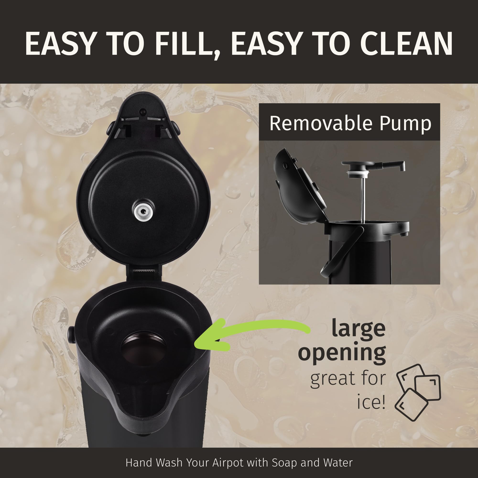 Cresimo Airpot BPA-free parts for safe daily use.