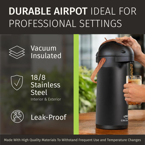 CRESIMO portable hot beverage dispenser suited for office or events