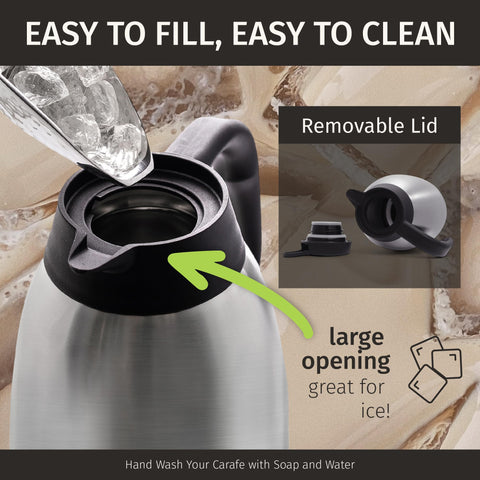 Cresimo 68oz carafe suitable for hot water and beverages