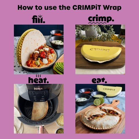CRIMPiT sealer ready for heat in oven or air fryer.