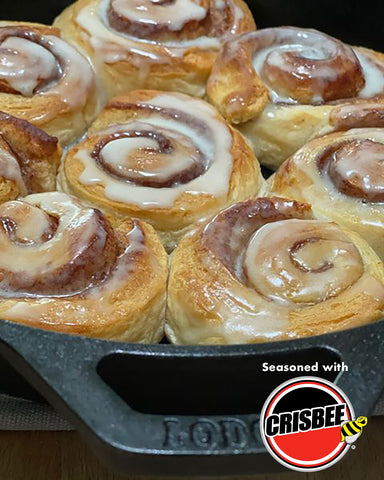 Crisbee Stik label closeup shows clear product benefits.