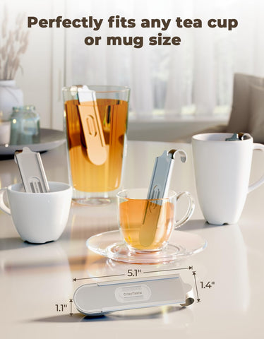 CrispTaste detachable mesh infuser for thorough cleaning and maintenance-free use
