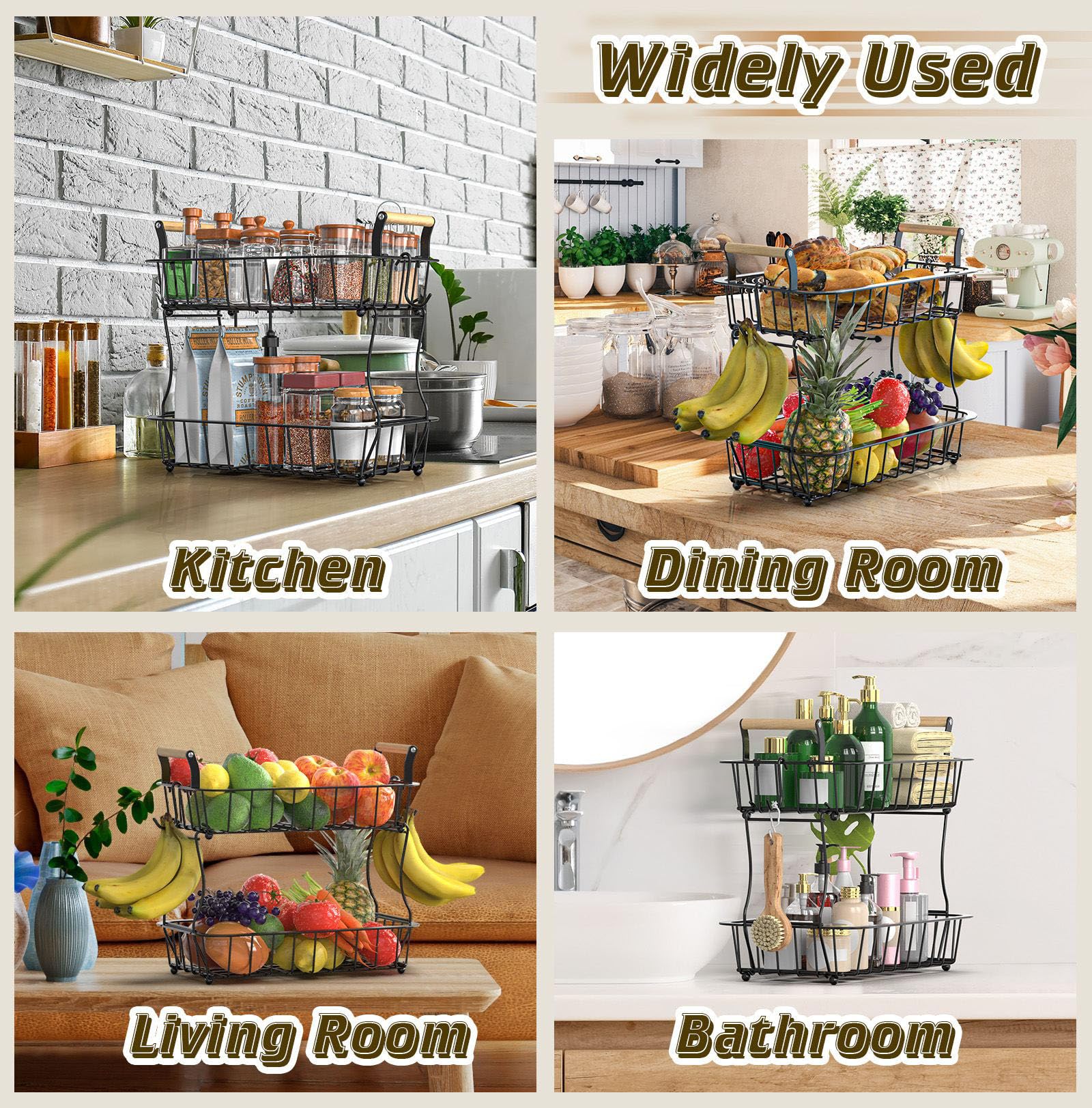 Crixny versatile kitchen storage for fruit and vegetables.