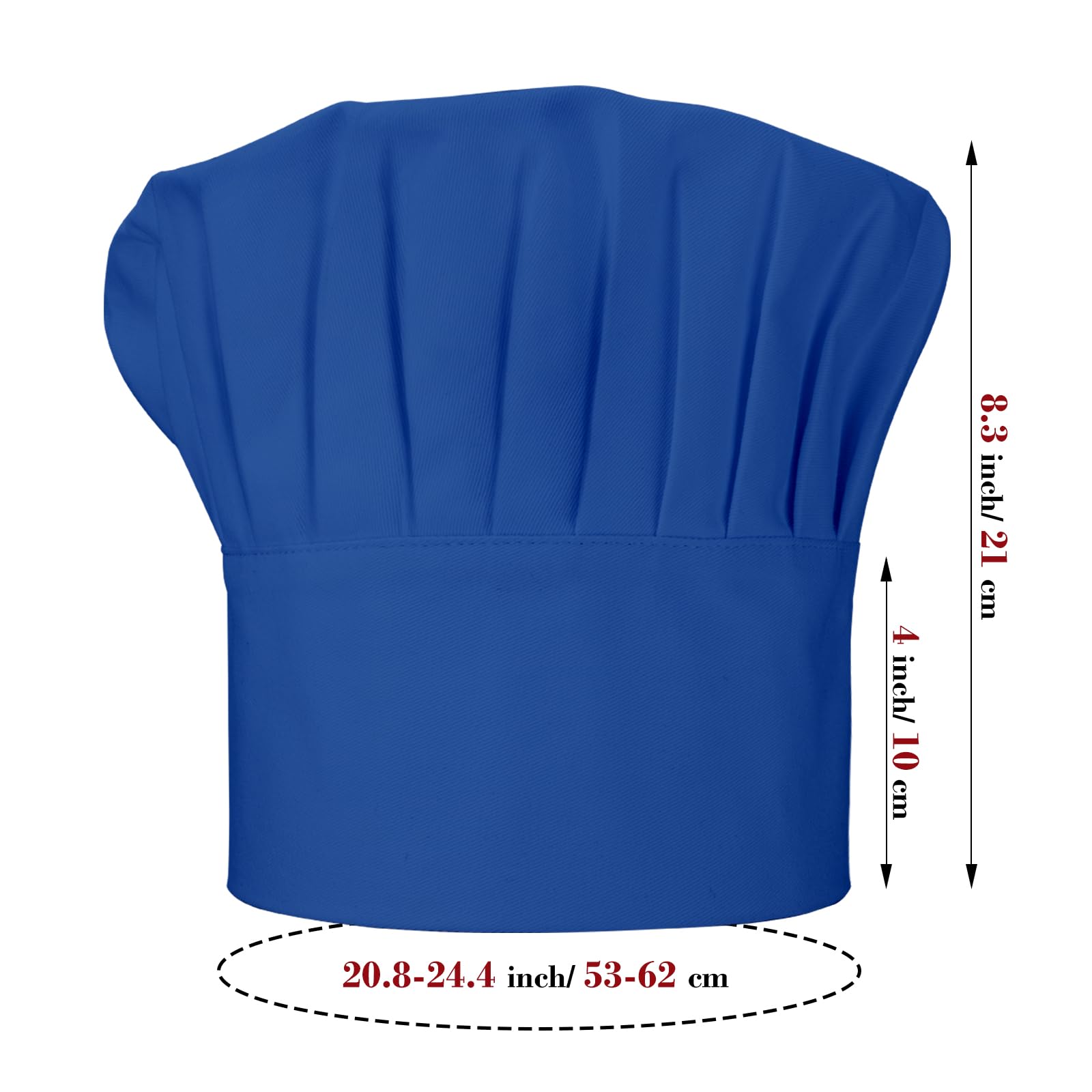 CRJHNS chef apron blue wash-and-wear fabric for busy kitchens
