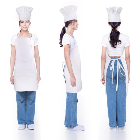 CRJHNS apron with two large pockets for phone, thermometer, and cards.