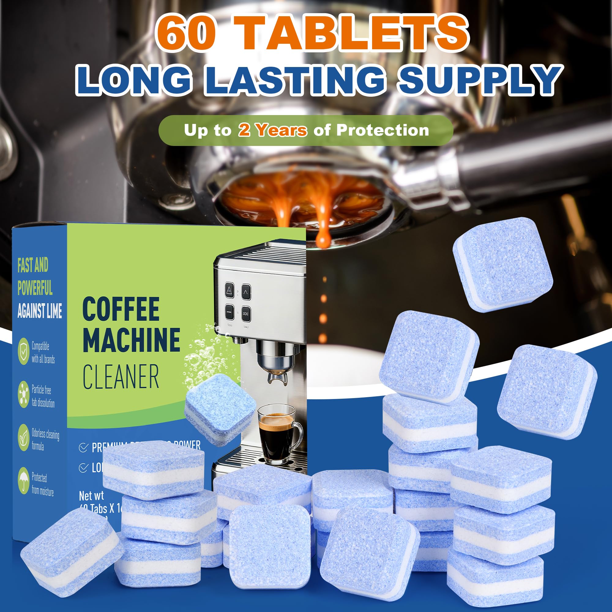 Crobirware fast-dissolving descaling tablet for quick maintenance