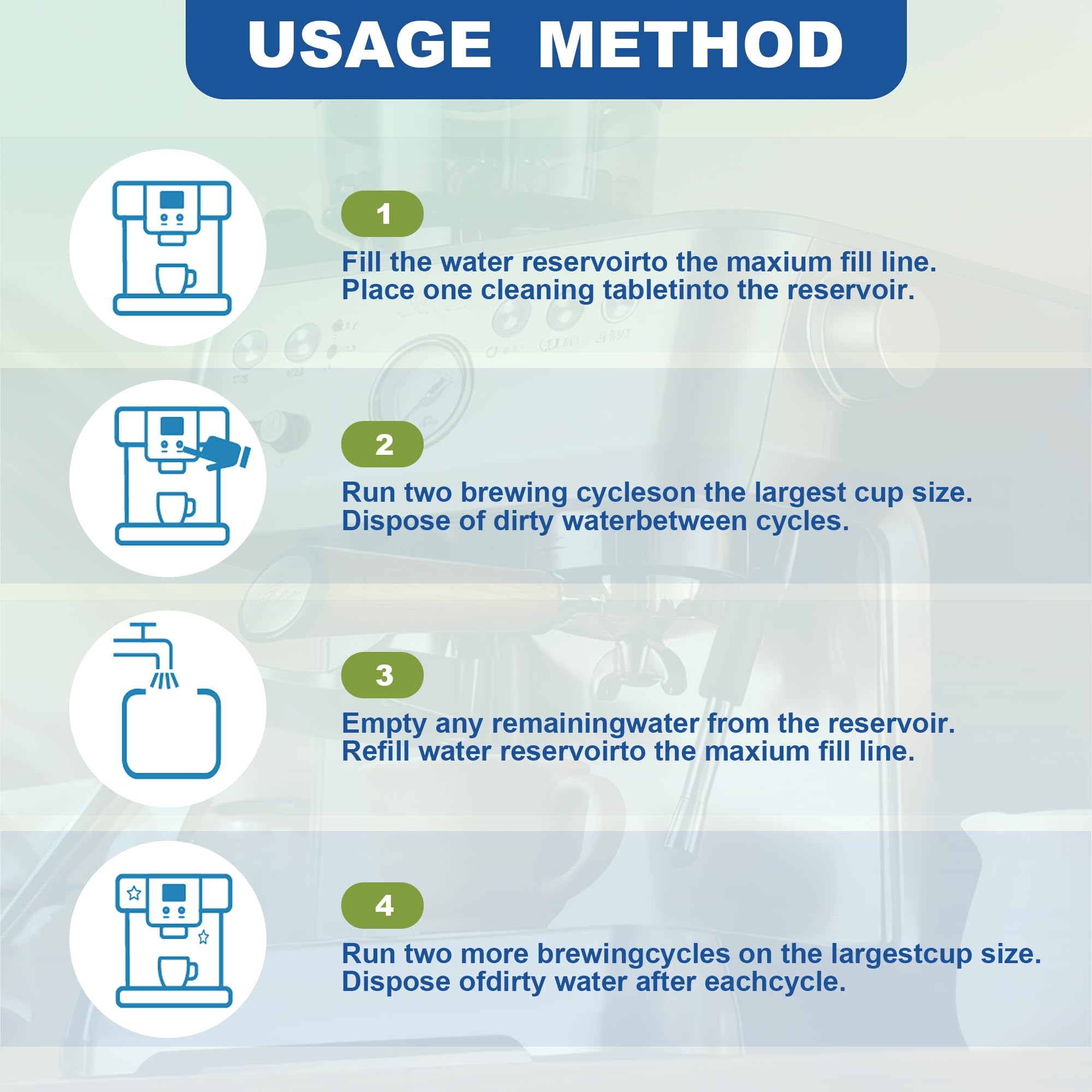 Crobirware descaler suitable for both drip and espresso machines