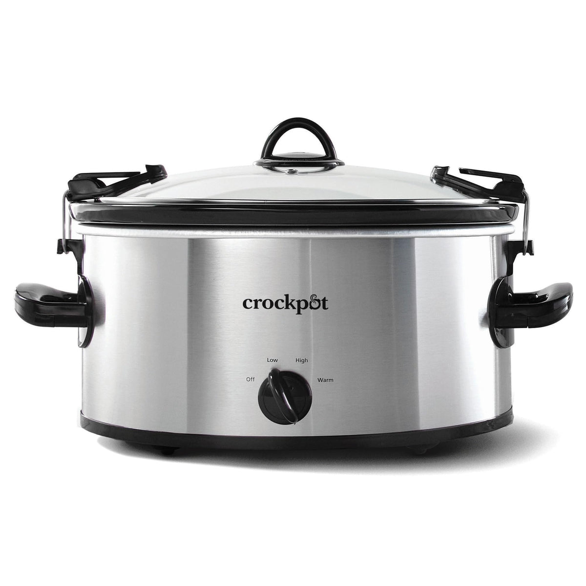 Crock-Pot Cook N Carry 6-Quart Oval with lid locked for spill-free travel.