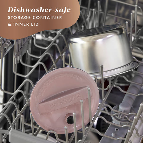 Crock-Pot dishwasher-safe container makes cleanup a breeze.