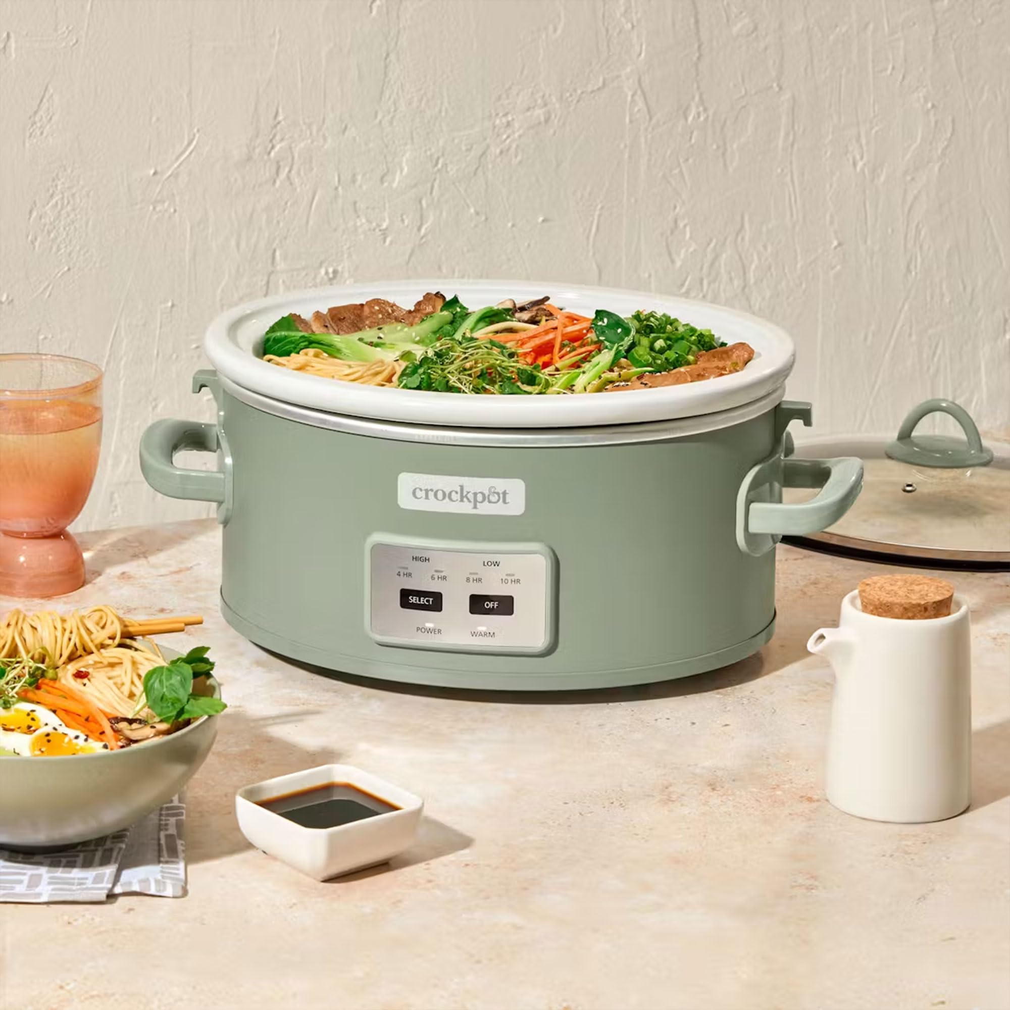 Crock-Pot removable stoneware is oven-safe and easy to clean
