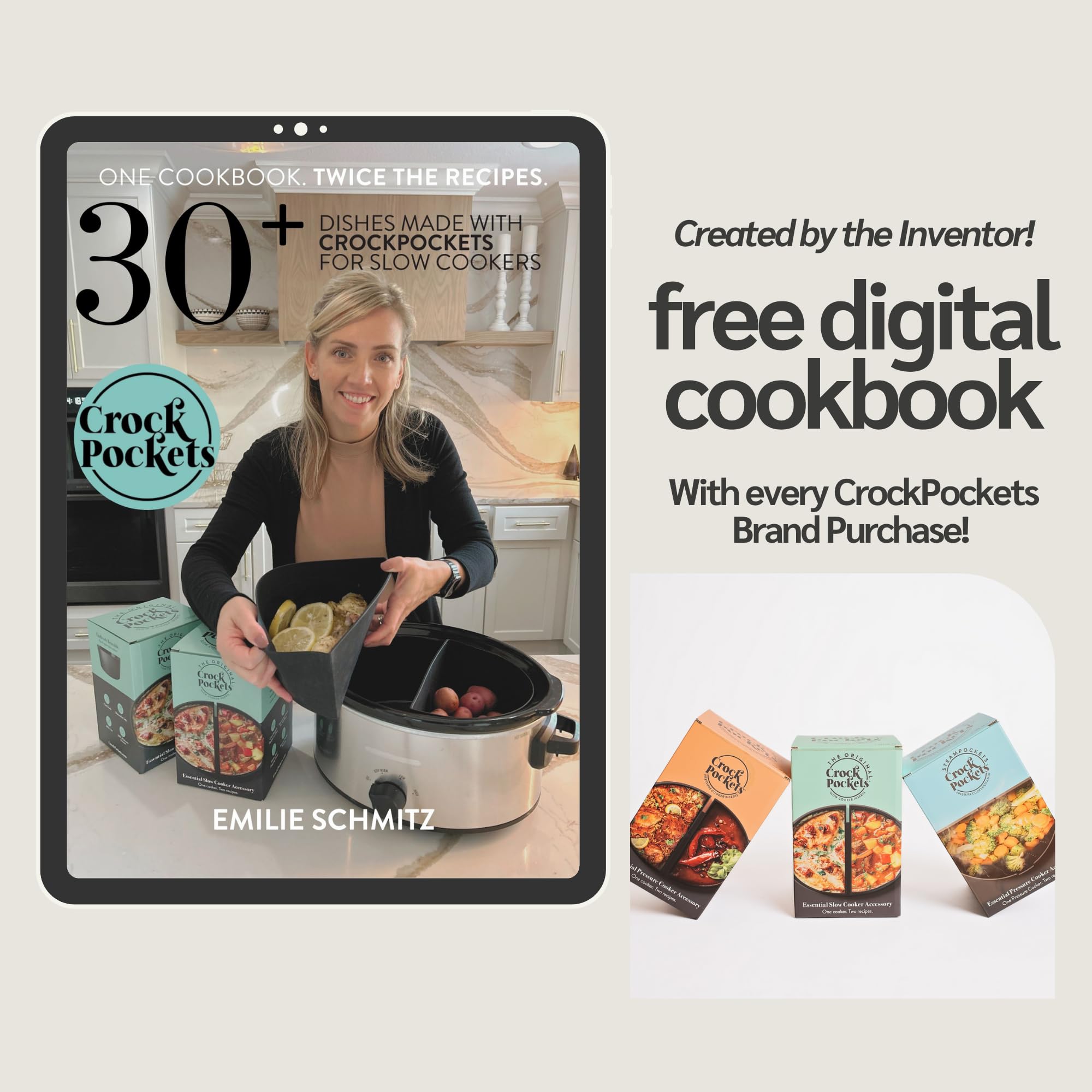CrockPockets edge-to-edge fit enables precise, mess-free setups.