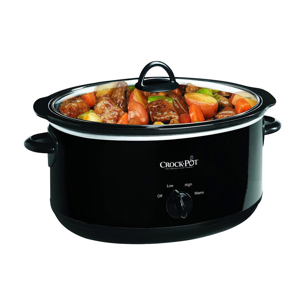 Crock-Pot Manual 8-Quart Slow Cooker lid and control panel with simple settings