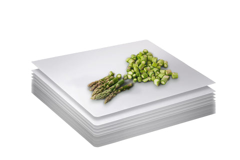 Crown Display disposable cutting board 17x12 on kitchen counter for safe prep.