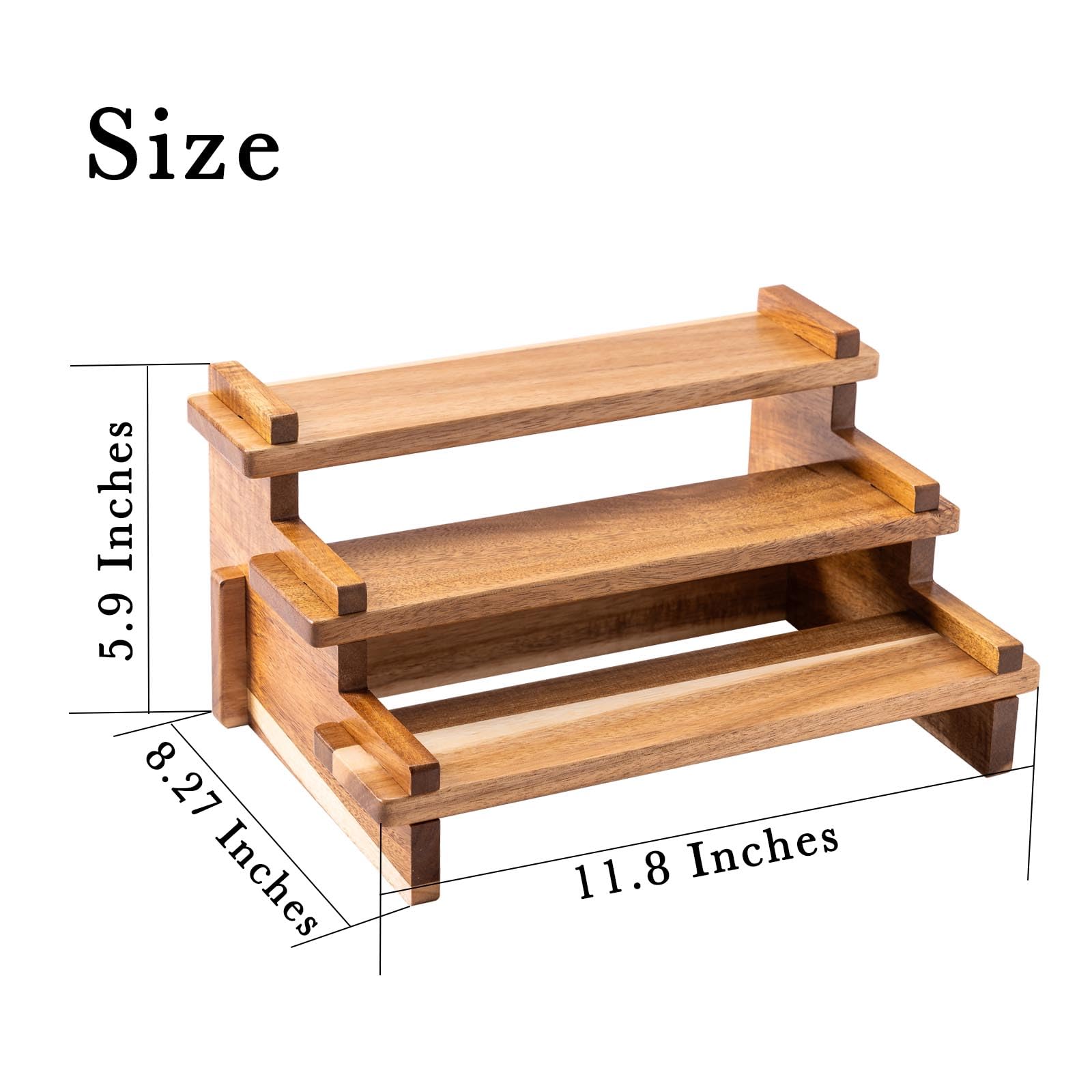 crownwow acacia wood texture close-up highlights durable craftsmanship.