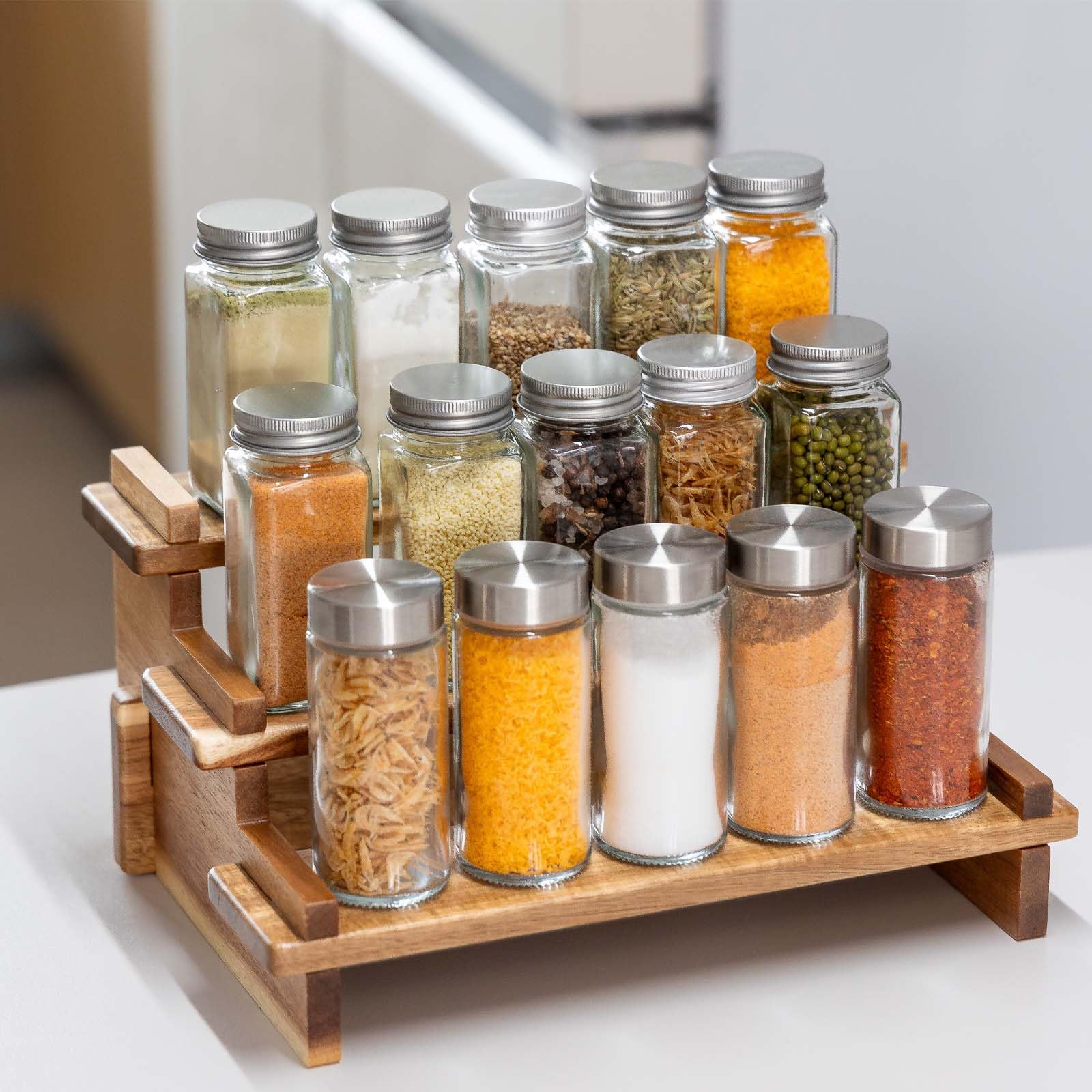 crownwow inside cabinet setup shows compact organization for small kitchens.