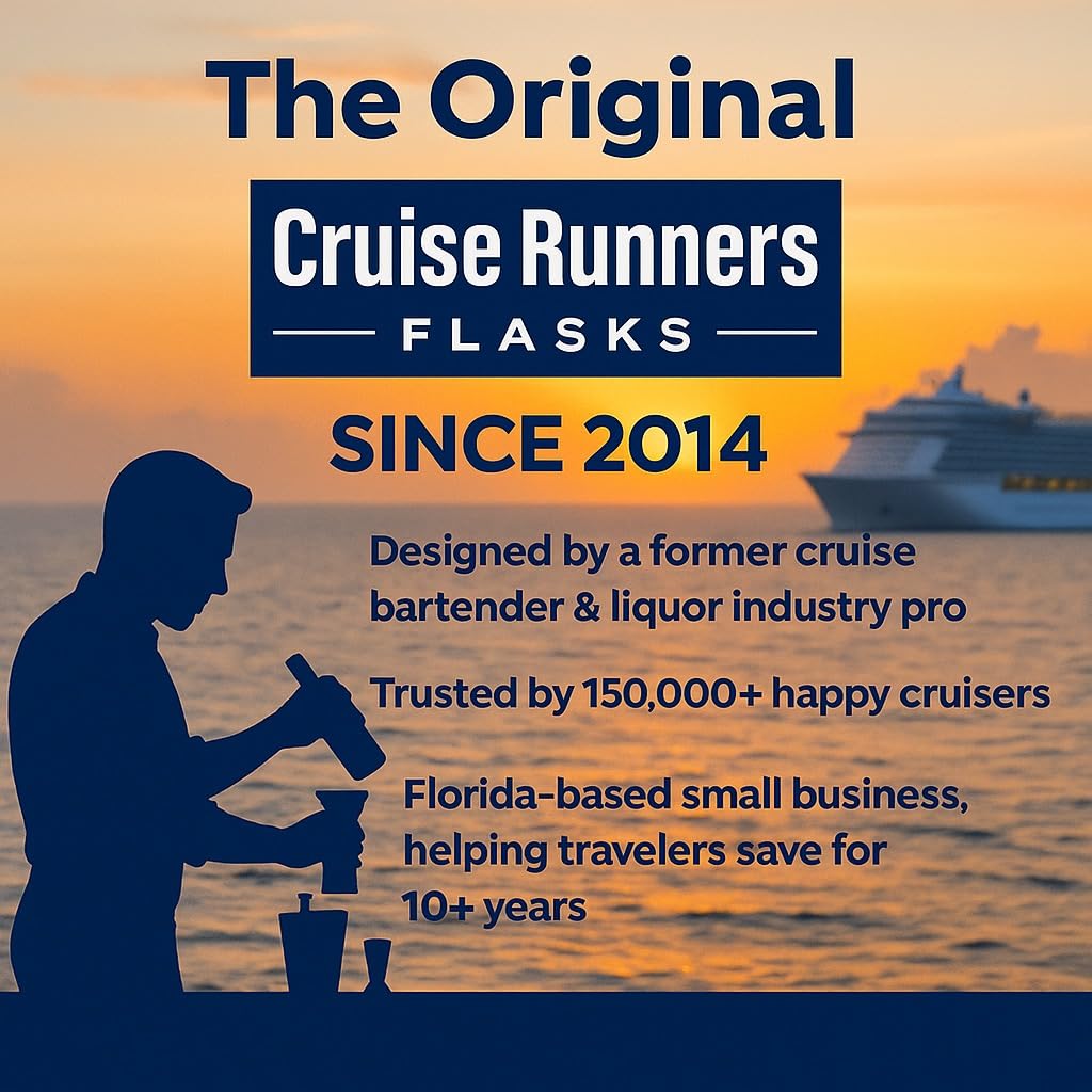 Cruise Runners durable-plastic-flask demonstrates rugged construction for frequent travelers