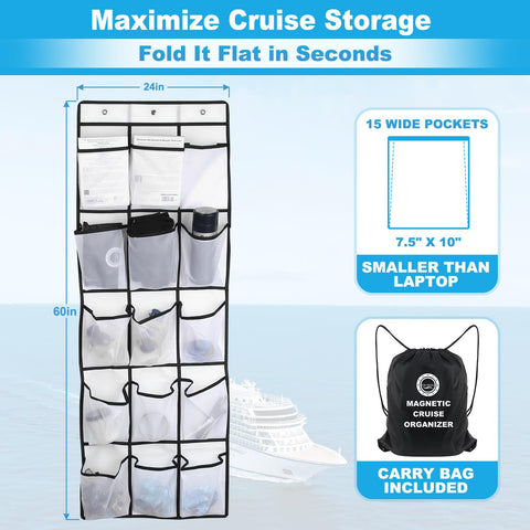 CruiSeaU over-the-door design fits standard cruise cabin doors