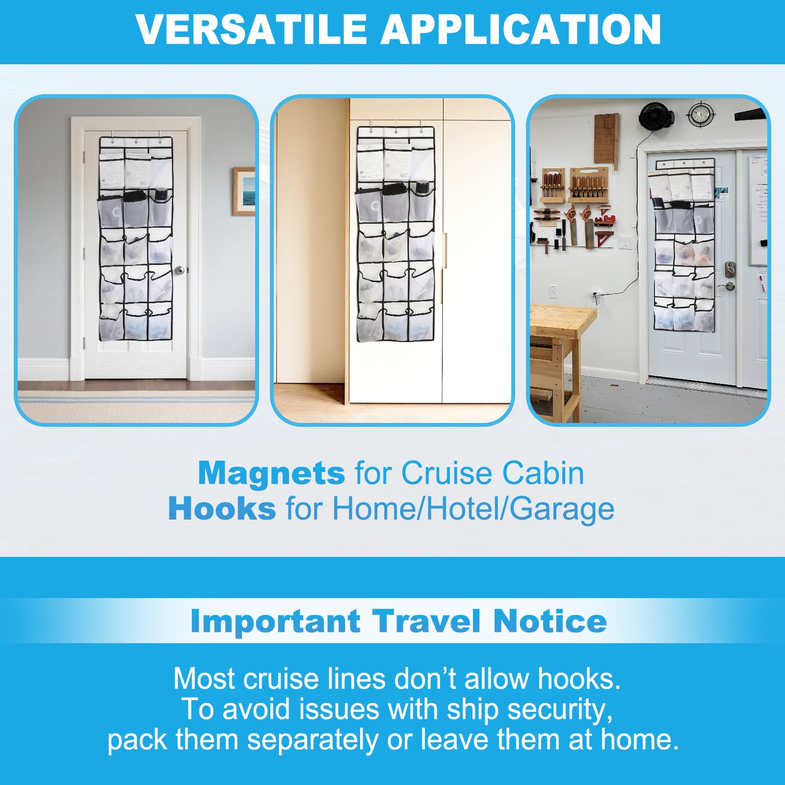 CruiSeaU reinforced seams ensure long-lasting travel use