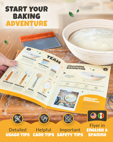 CRUSTLOVE cleaning brush for basket and tool maintenance