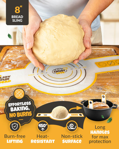 CRUSTLOVE metal scraper for sturdy dough handling