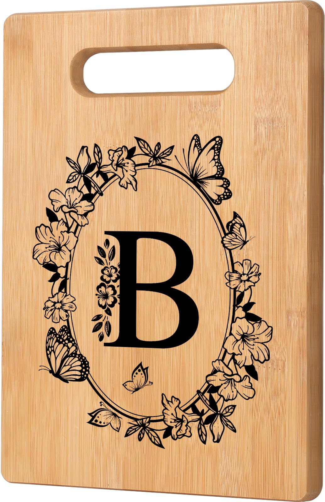 CryCarrot personalized cutting board with initials monogram for a cherished gift.