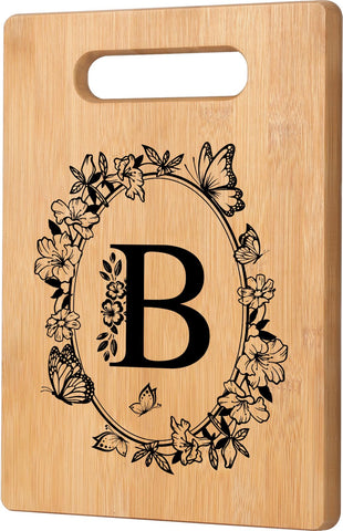 CryCarrot personalized cutting board with initials monogram for a cherished gift.