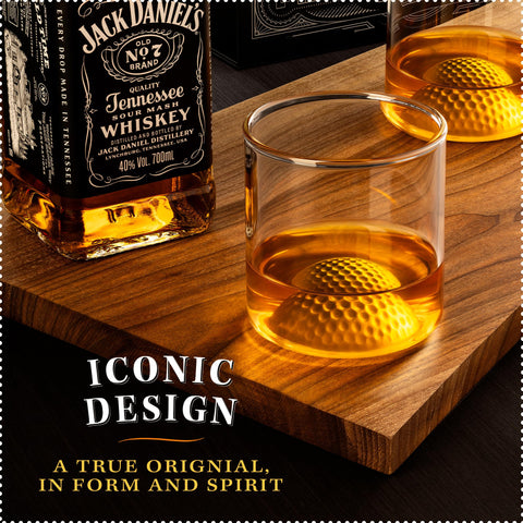 CRYSTA & MÅTT gift-ready glasses for golfers and whiskey lovers