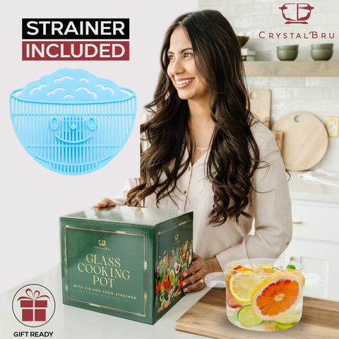 Crystalbru glass pot is oven and microwave safe for flexible use.