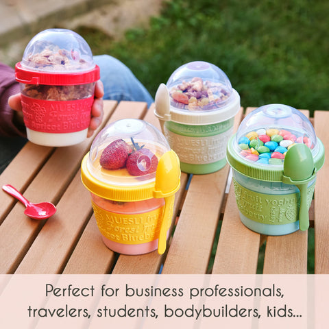 Crystalia colorful set ships in decorative box to brighten lunches.