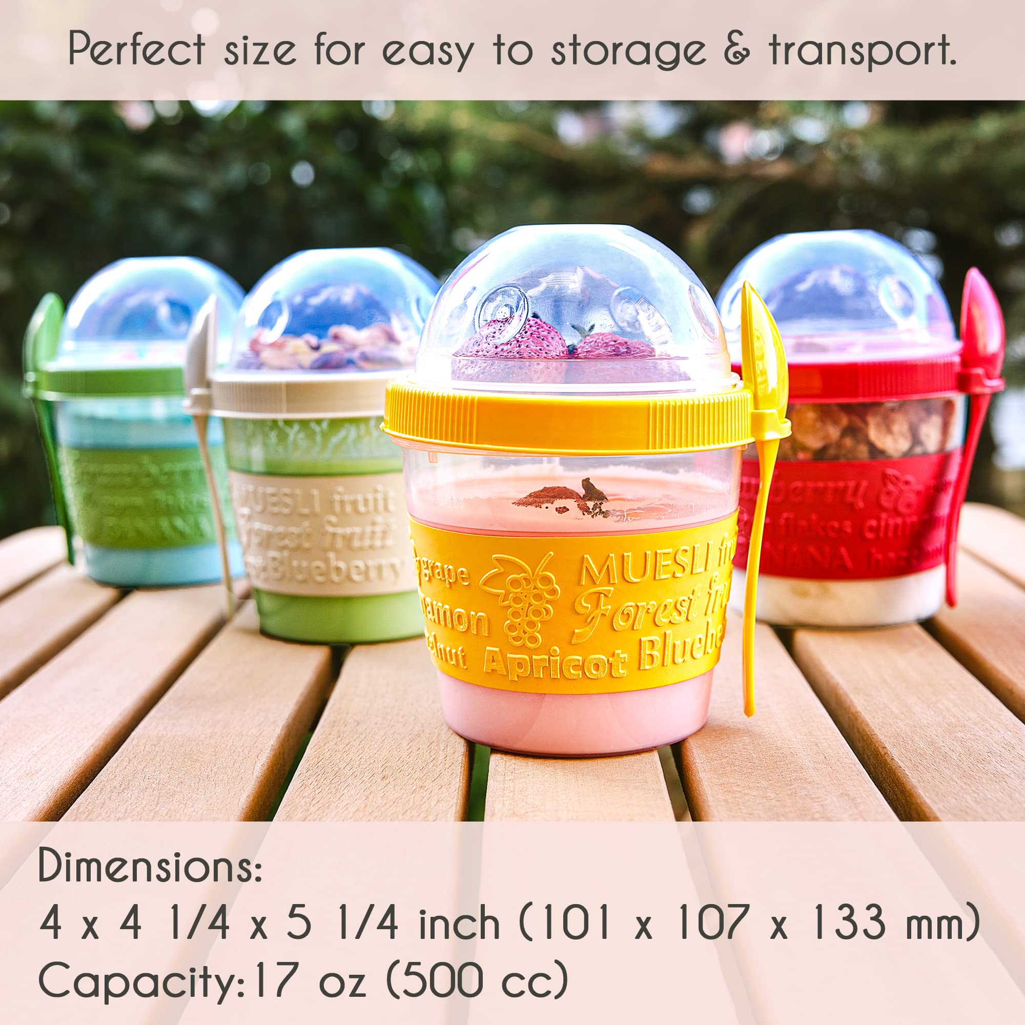 Crystalia yogurt cups are dishwasher and freezer safe for easy cleanup.