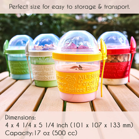 Crystalia yogurt cups are dishwasher and freezer safe for easy cleanup.