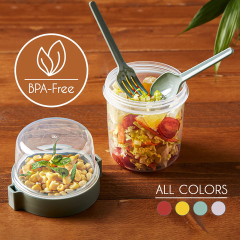 Crystalia parfait cup showing separate topping compartment for fresh snacks