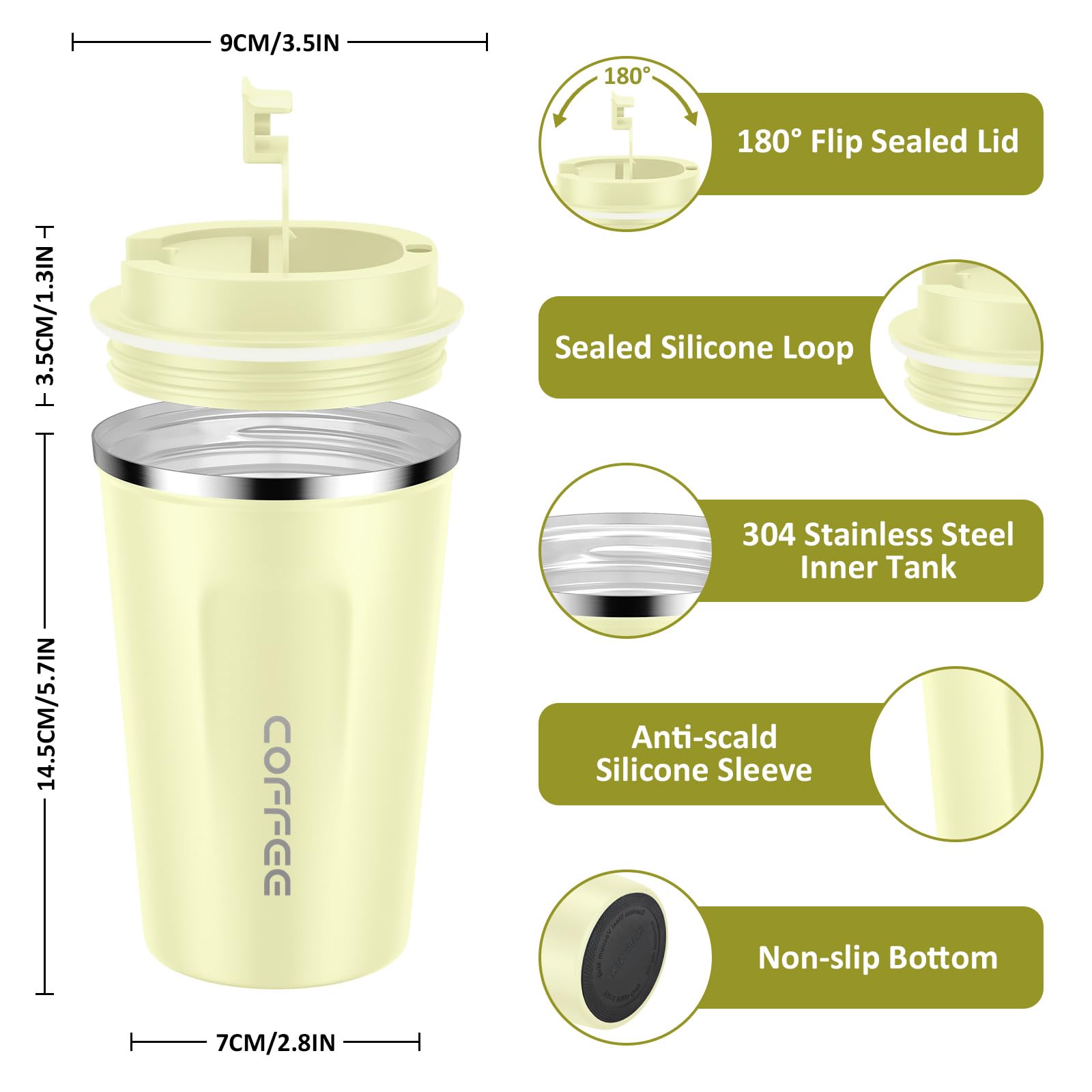 Inside CS COSDDI tumbler shows double-wall vacuum insulation
