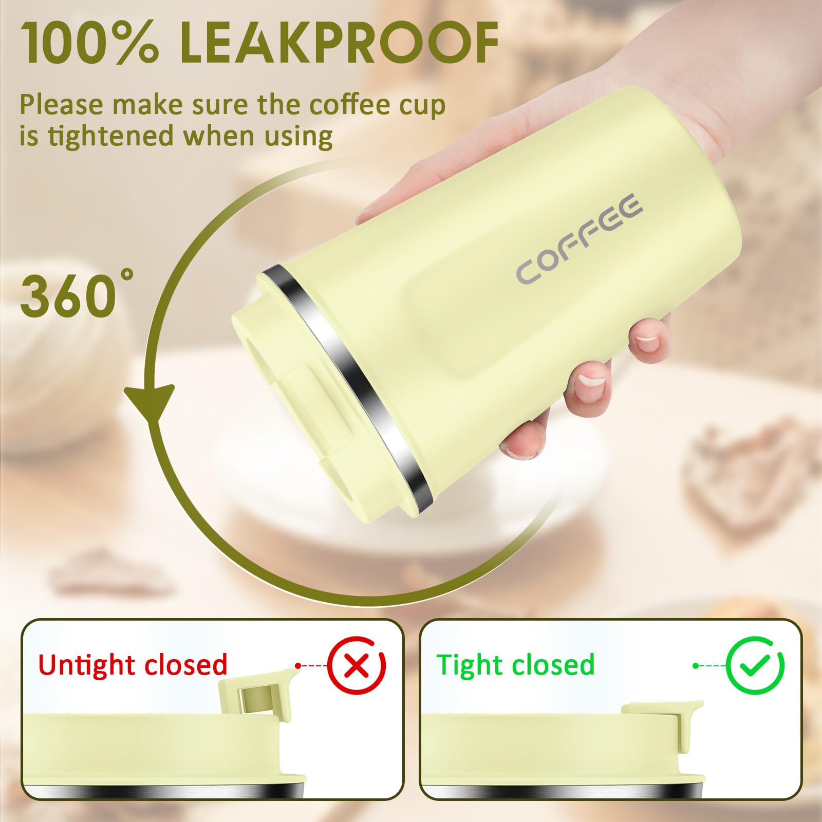 CS COSDDI tumbler lid close-up highlighting airtight seal