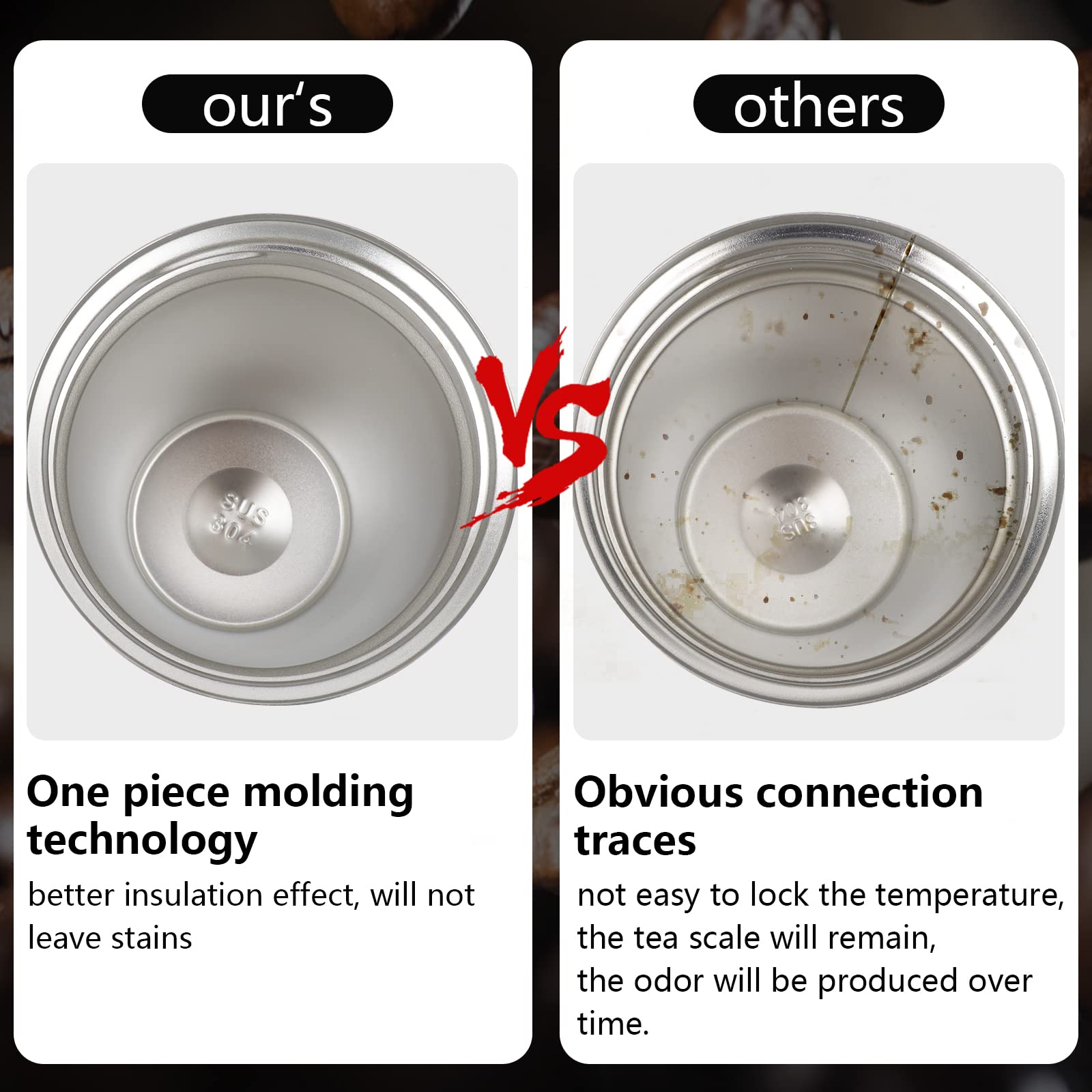 CS COSDDI 12oz tumbler being held during commute highlights easy portability