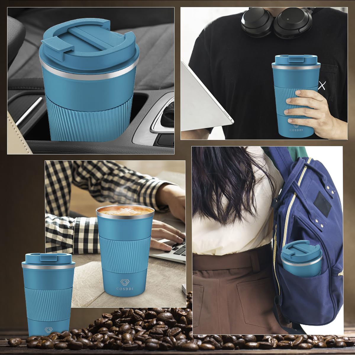 CS COSDDI versatile mug for coffee, tea, or beer on the go