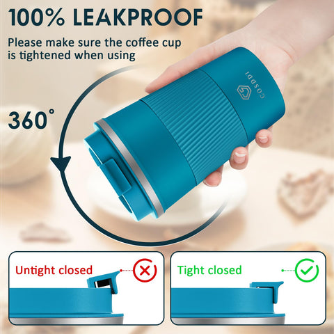 CS COSDDI vacuum-insulated mug keeps drinks hot or cold for hours