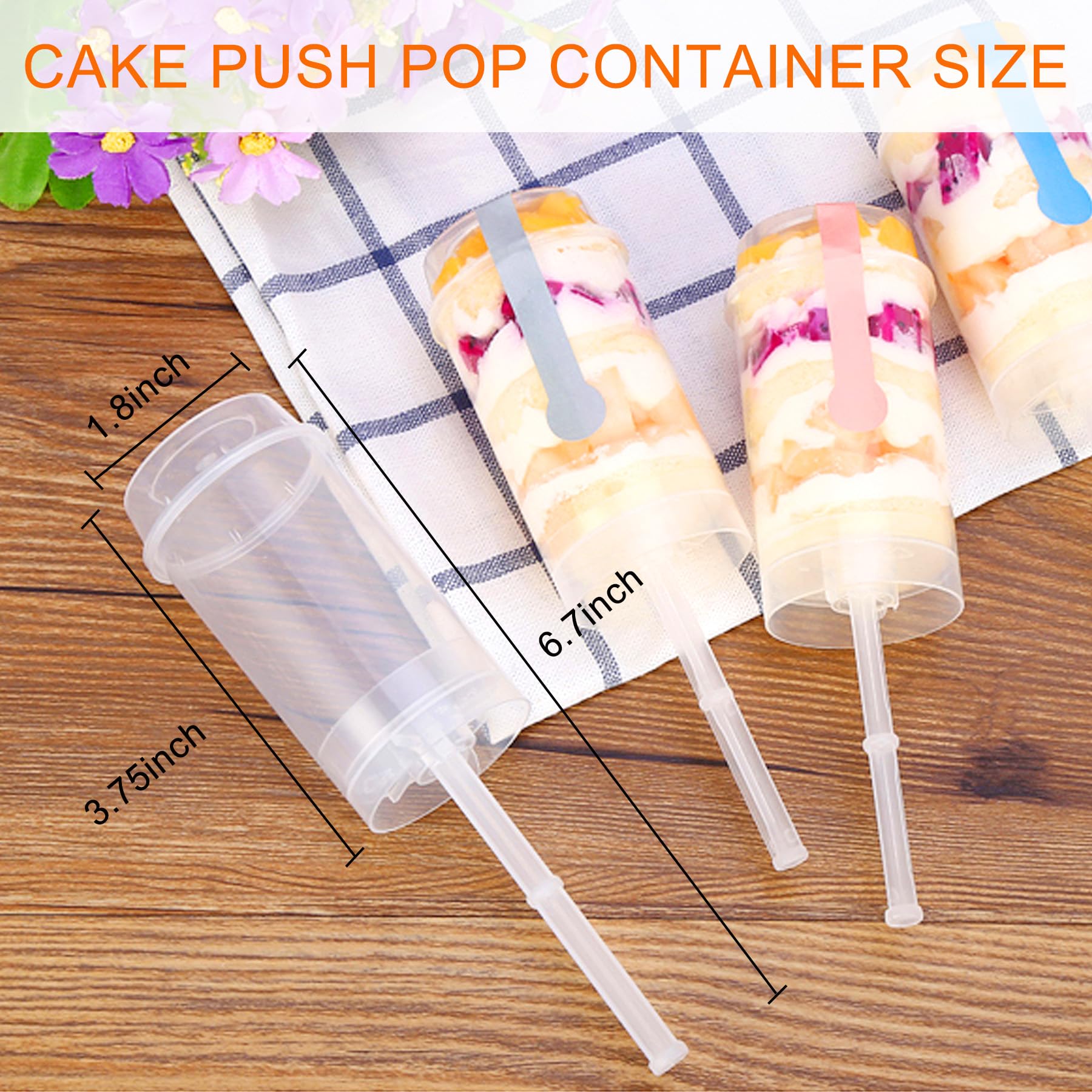 Csdtylh reusable push-pop shooter, durable and easy to use for desserts.